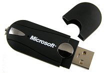 Promotional Usb Memory Stick Black With Microsft Print In White Cd233